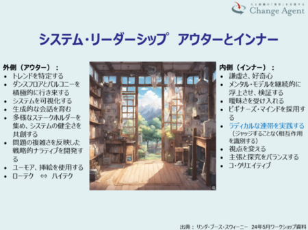 ２０周年記念イベントの報告（２）「システムチェンジのためのシステム・リーダーシップ」（後編）